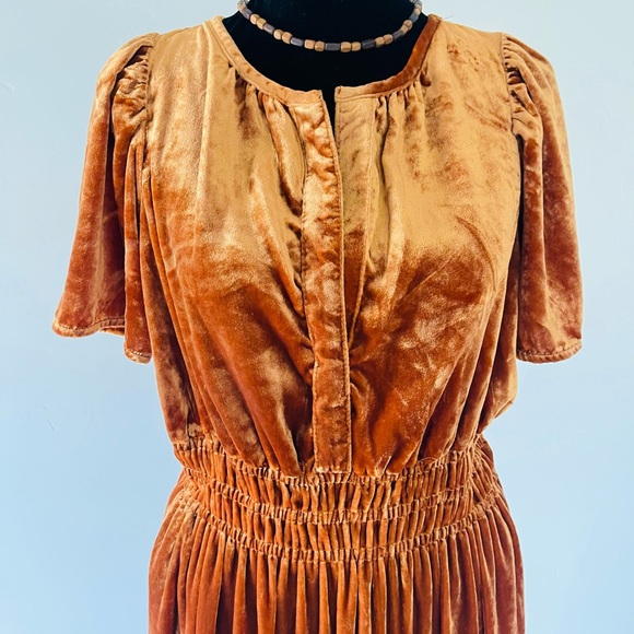 Anthropologie The Somerset Maxi Dress Velvet Edition Size S - Picture 4 of 12